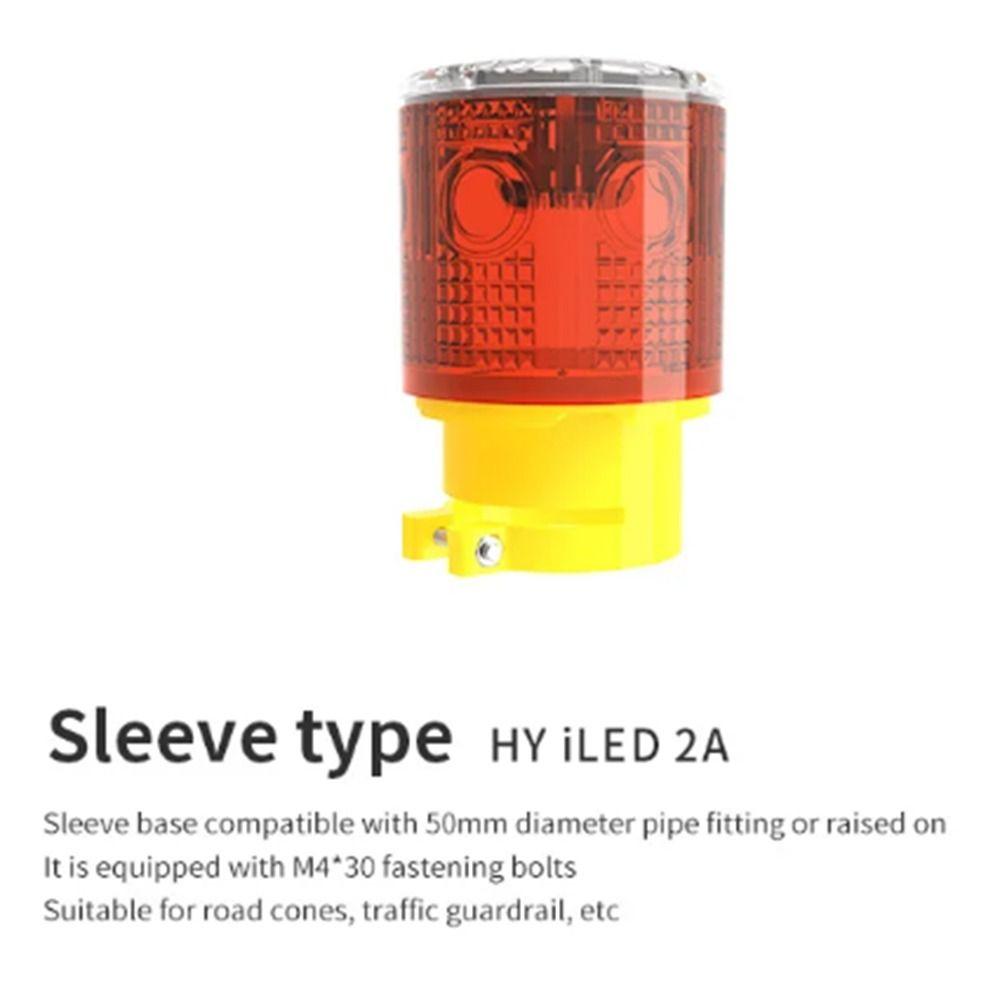 Solar Powered Emergency Warning Light Rain-proof Warning Strobe Light  Road Site