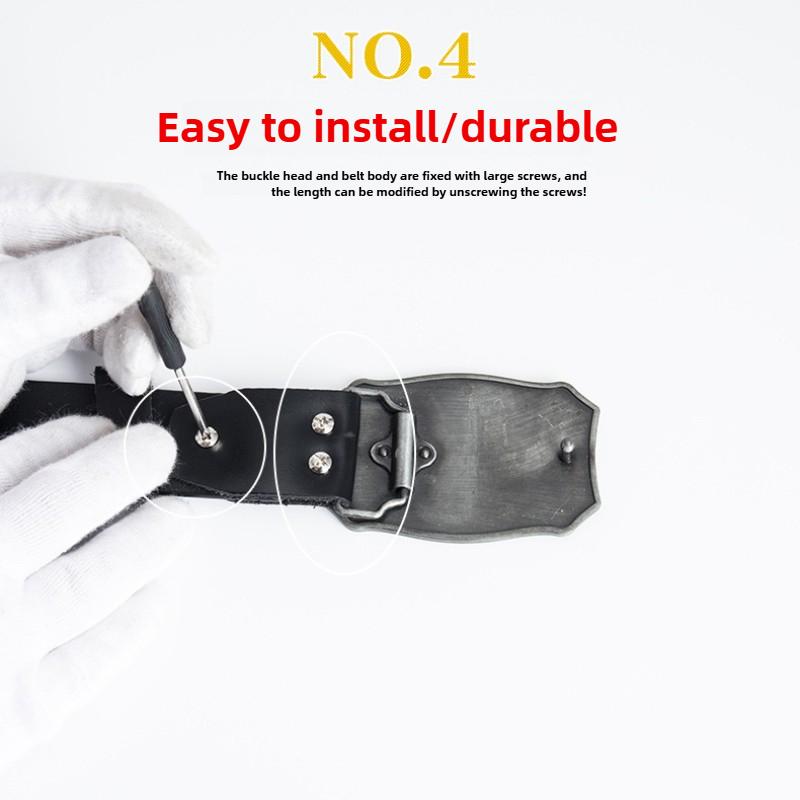 Мужской ремень из цельной коровьей кожи, повседневный, с белой пряжкой цвета золота K, с гладкой пряжкой, с пряжкой-бортом