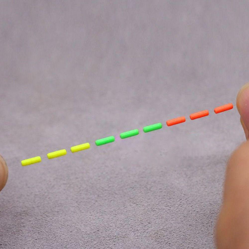 200pcs Float Rubber Bean Line Tackle Accessories Space Beans  Lakes Rivers Sea