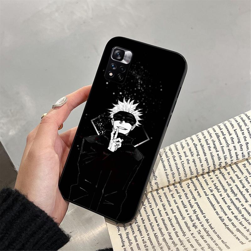 Чехол для телефона Jujutsu Kaisen Сатору Годжо для Xiaomi Redmi note 13 12 Pro 11S 11 10 Pro 10S 12S Redmi 10 9C 13C