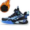 Кроссовки для мальчиков весна/осень/зима Баскетбольные кроссовки Легкие спортивные модные кроссовки для девочек с вращающимися кнопками