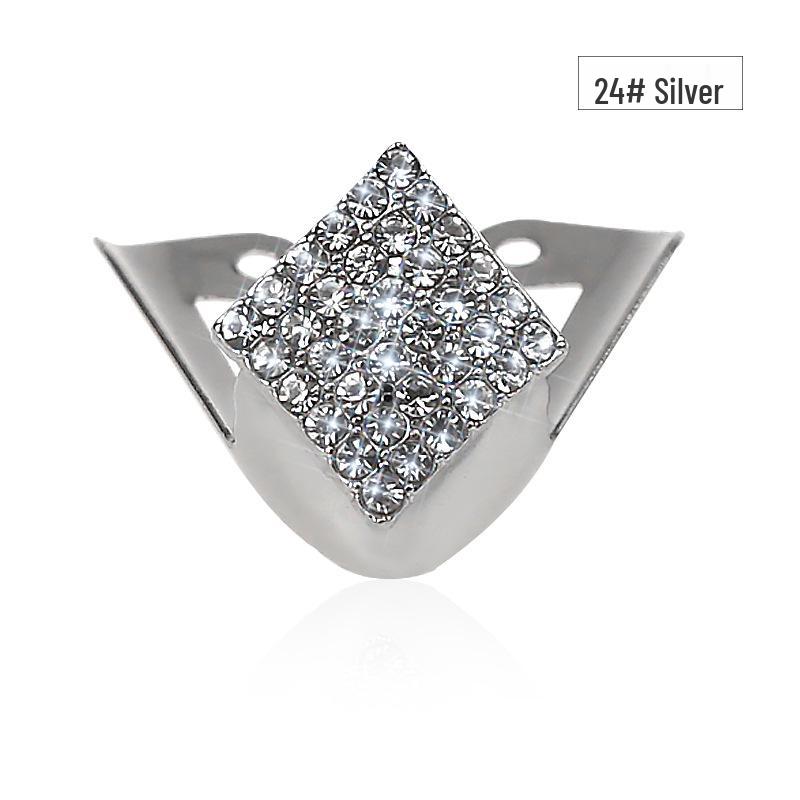 Женский протектор для высоких каблуков с острым носком - Кожаная декоративная накладка против ударов с металлическим наконечником для защиты обуви.