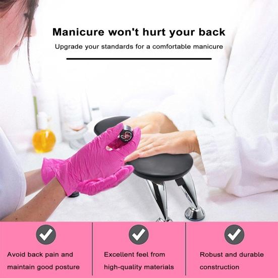 Manicure Hand Pillow Portable Foldable Anti-Slip Stable with 16 Screw Holes Hand Pillow for Comfortable Nail Art