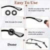 14Pairs Silicone Eyeglass Ear Grips Ear Grip Glasses Sleeve Holder Spectacles Hooks  Reading