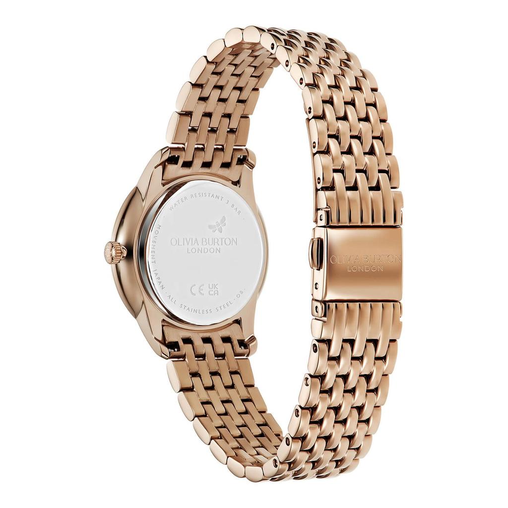 OLIVIA BURTON Classics Classic Rose Gold Оригинальные женские часы, 24000131, 32 мм, Вихрь, Гриб, Солнечные лучи, Браслет,