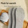 Women's Winter Plush Coral Fleece Insoles: Thickened, Warm, Breathable, Sweat-Absorbent, Odor-Resistant, and Comfortable with Mugwort Cotton.