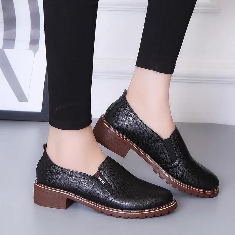 2024 Women Flat Female Loafers Ladies Round Toe Shoes Womens Fashion Slip On Footwear Woman Solid Spring Autumn Zapatos Muje