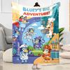 Bluey Friends Adventure Blanket Warmthful Decor Great for Seaside Livingroom Picnics for All Occasions Modern Style