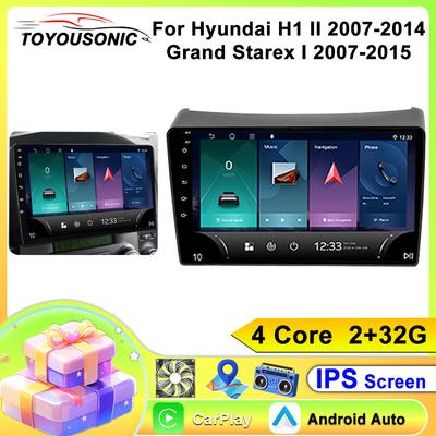 Android Car Radio для Hyundai H1 II 2007-2014, Grand Starex I 2007-2015 2 din мультимедийный проигрыватель 4G WIFI GPS Carplay головное устройство авто стерео