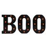 Набор из 3 светодиодных букв-вывесок "BOO" Декор на Хэллоуин для кухонного стола Каминной полки Вечеринки В помещении