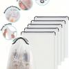 Travel Shoe Bag with Drawstring - Portable Clear Plastic Shoe Storage Bag for Vacation Cruise Essentials, Men's and Women's