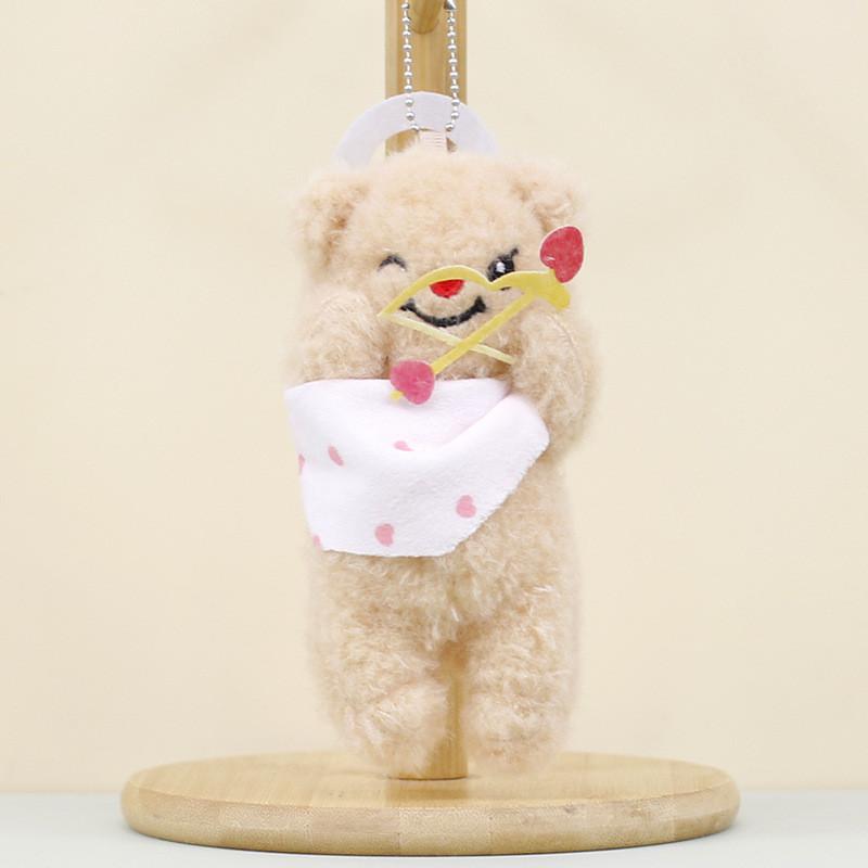 Cute Bear Plush Toy Keychain Soft And Cuddly Stuffed Animal For Bags And Gifts 12cm