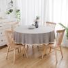 Large Round Tablecloth Solid Color Dining Table Table Cloth