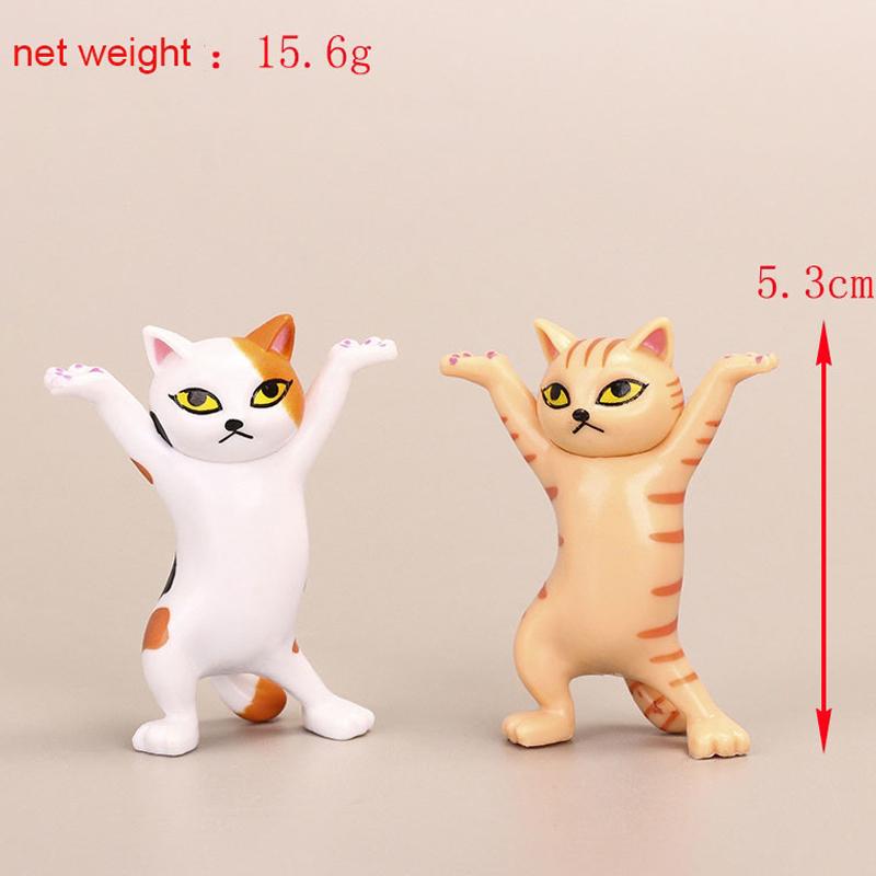Funny Cat Pen Holder Toy Bracket Home Decor Festival Decoration Charming Kitty Hold Everything Cat Earphone Storage 5pcs Set