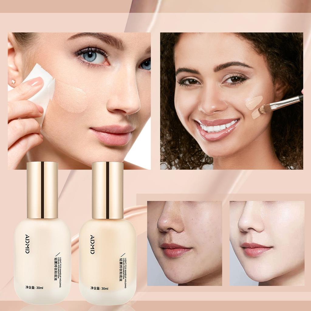 30ml Moisturising Waterproof And Lightweight Durable Foundation Light Fog Makeup Holding 24 Hour Oil Control Makeup Foundation For All Skin Types