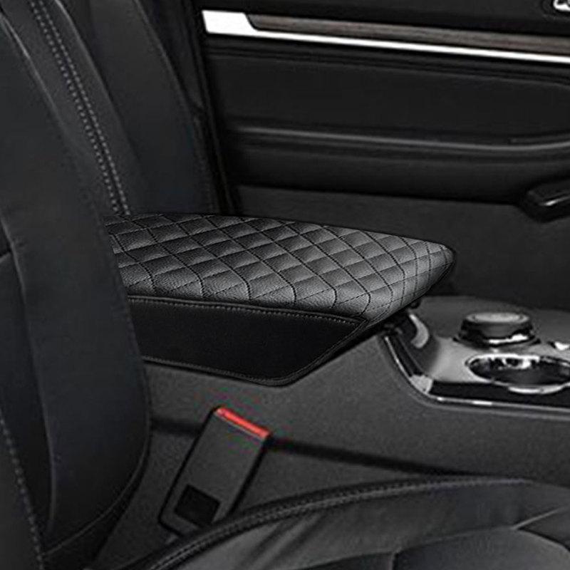 Center Console Armrest Cushion Leather Car Arm Rest Box Cover Pad for Ford Explorer 2011 2012 2013 2014 2015 2016 2017