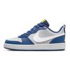 Nike Детские кроссовки Court Borough Low 2 GS Grey Fog Mystic Navy Atomic-Green White BQ5448-016
