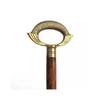 Antique Brass Head Steampunk Ring Handle Handmade Wooden Walking Stick Cane Gift