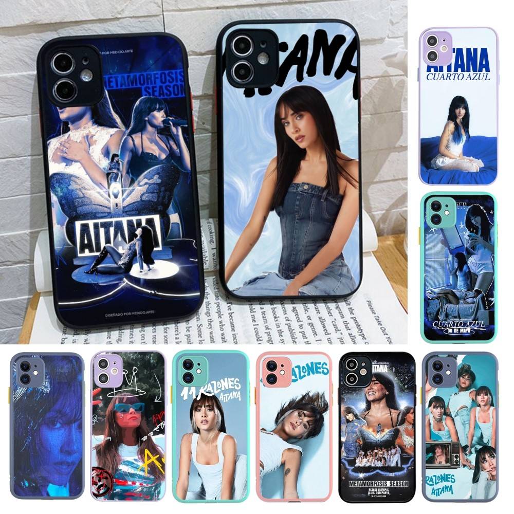 Силиконовый чехол для iPhone 16 15 14 13 12 11 Pro Max Plus X XS MAX от испанской певицы Aitana Ocaña, противоударный матовый чехол