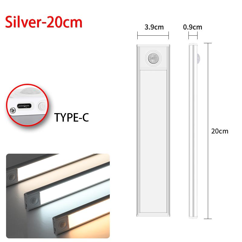 LED Night Light Motion Sensor Light Wireless USB led Cabinet Night Wardrobe Lamp For Kitchen Cabinet Bedroom Wardrobe Sensor LED