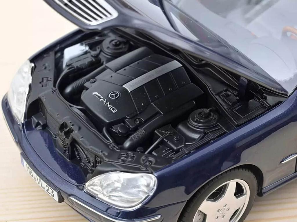 NOREV S55 AMG 00 Metallic Blue Scale Model 183817 Mercedes-Benz 1/18