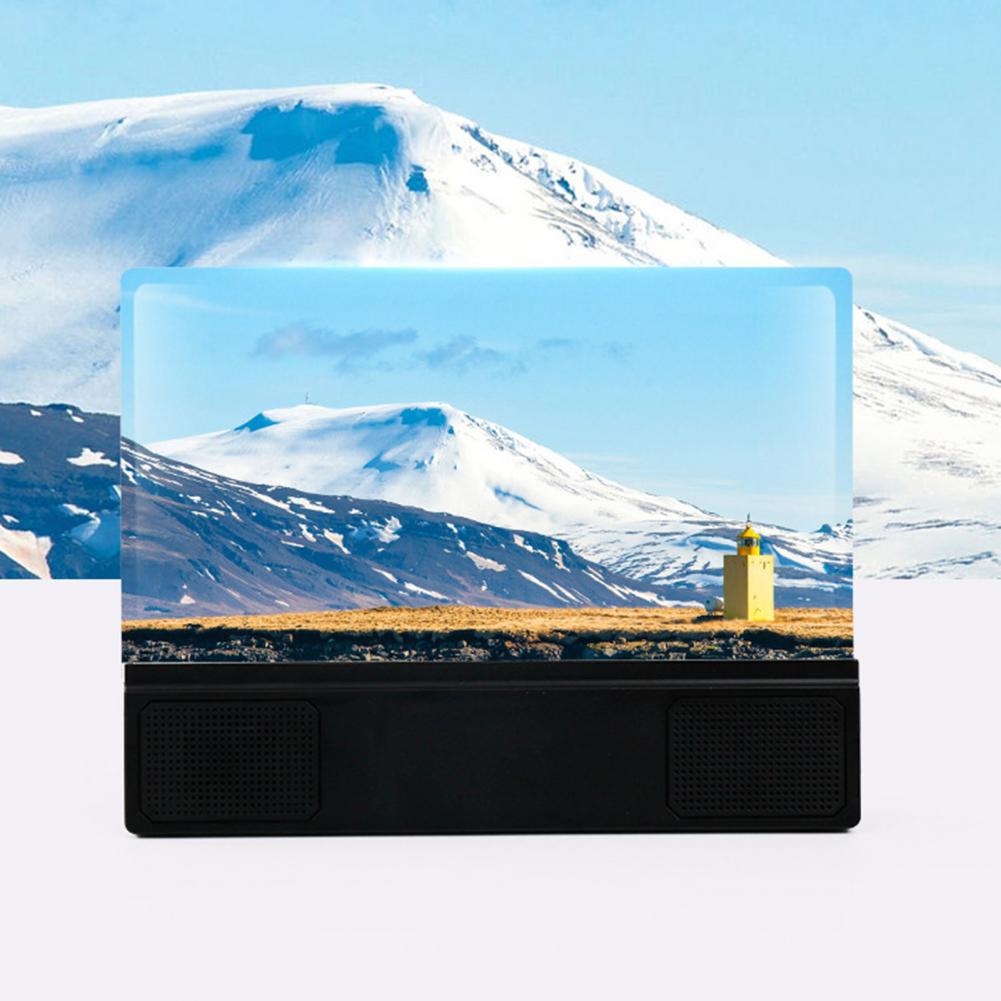 12 Inch F5 Mobile Phone Amplifier Adjustable Blue Light Lens with Audio Watch Video Phone Screen Magnifying Amplifier