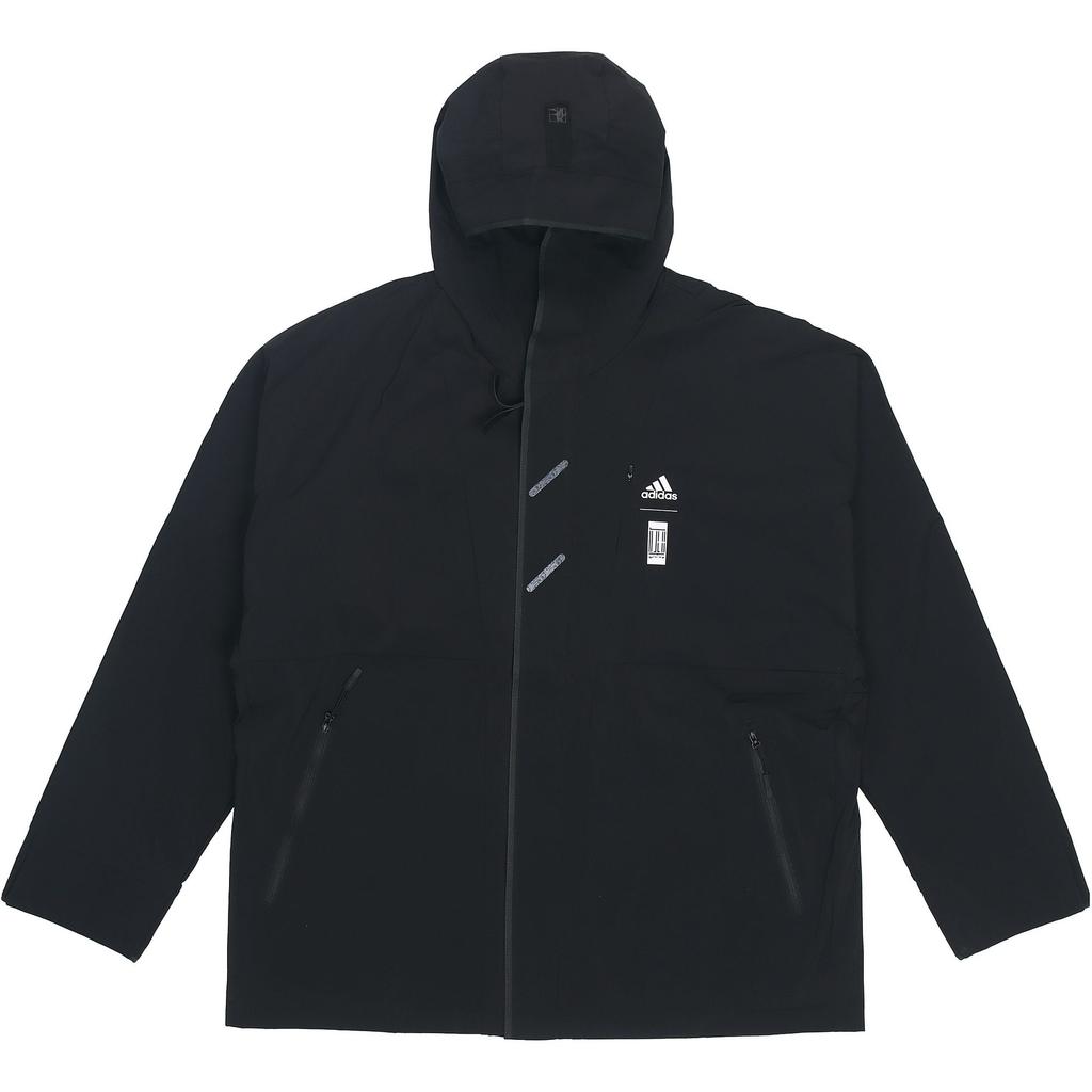 adidas Серия Wuji Wj Wv Jkt С логотипом С капюшоном На флисовой подкладке Спортивная куртка Мужская Черная HE5117