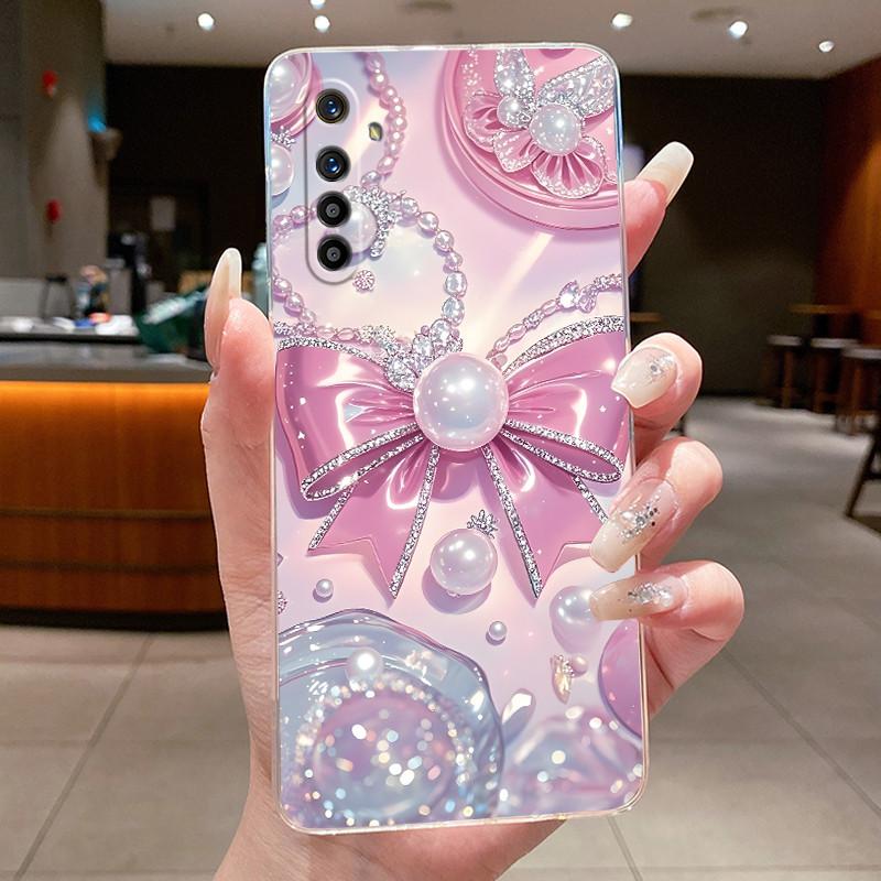 Чехол для Realme XT X2 RMX1921 RMX1992 Прозрачный Роскошный Модный Бабочка Цветок Мягкий Силиконовый Чехол для Телефона для Realmex2 Realmext Case