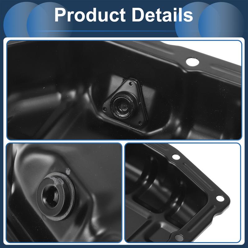 UXCELL 1 шт. №2151023700 Масляный поддон двигателя для Hyundai Elantra 2007-2012 Железный Черный
