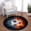 1pc Soccer Ball rug home carpet non slip design for office decor gift living room bedroom