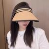 Sunscreen Empty Top Hat Women's New Summer UV Protection Outdoor Cycling Big Eaves Show Face Small Sun Hat