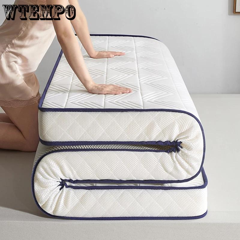 Матрас складной одинарный двойной нескользящий мягкий удобный матрас латексные матрасы резиновая подушка для защиты позвоночника