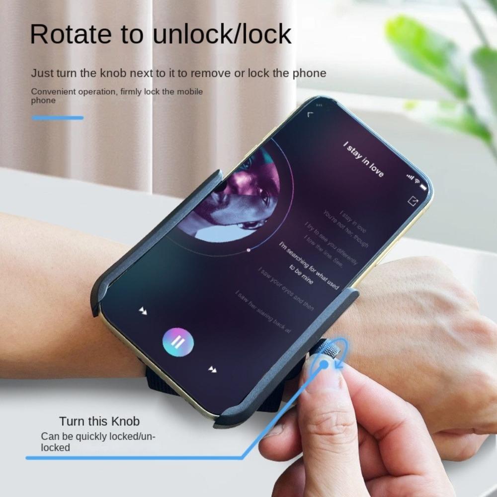 Вращающийся на 360° Ремешок на запястье Наручный ремень Держатель для телефона Съемный Модный Спортивный Держатель для телефона Чехол-стойка для Универсального