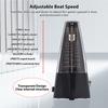 Mechanical Metronome Portable Metronome Adjustable Beat Speed Lightweight Loud Sound for Piano Guitar Drum Guzheng