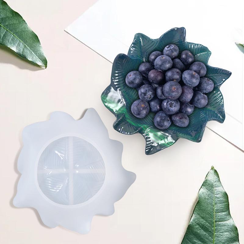 Fruit Plate Resin Silicone Molds DIY Crafts Jewelry Container Candy Holder Soap Dish Irregular Bowl Epoxy Casting Mold