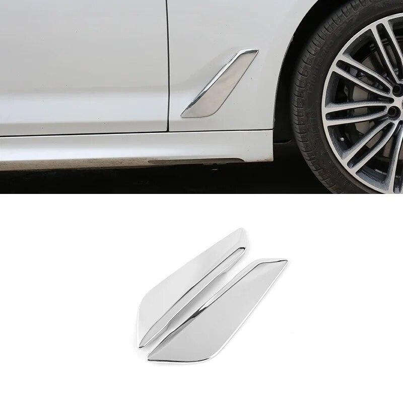 2 шт. боковые наклейки на кузов автомобиля, крышка вентиляционного отверстия, украшение на крыло, автоаксессуары для BMW 5 серии G30 G38 2018-22 528li 525li 530li