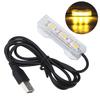 Aquarium Light USB Charging Plastic Fish Tank LED Light for Aquatic Plants LandscapeYellow