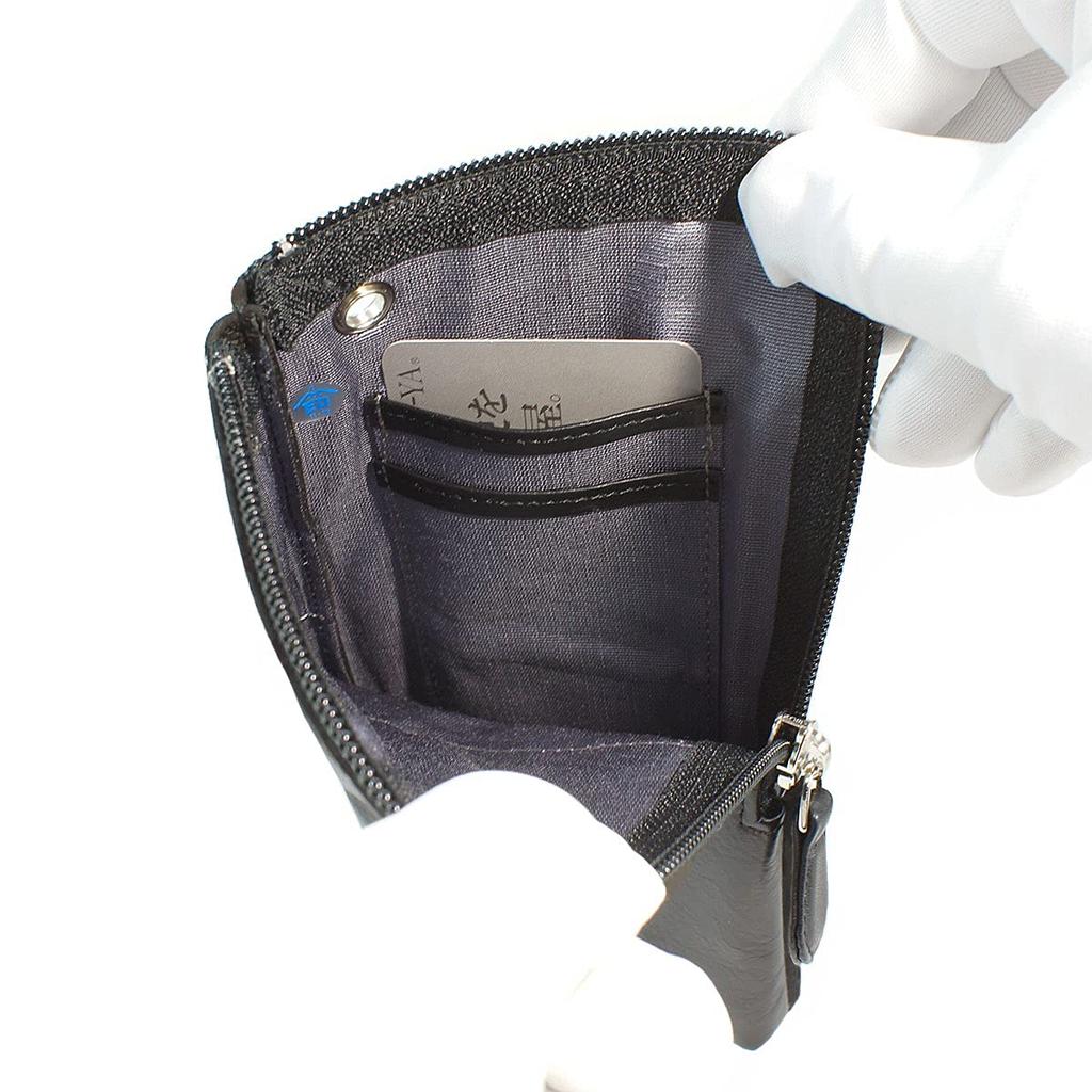 Чехол для смартфона Indenya Inden Sacoche Smartphone Pochette из оленьей кожи черного цвета с черным лаком, мелкий клетчатый узор 5027-01-167