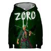 Sweat-shirt À Capuche Pour Enfants, Cosplay Zoro, Une Pièce, Mode, Manches Longues, Imprimé Roronoa Zoro 3D, 4-14T