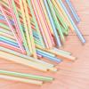 Одноразовые соломинки Разноцветные гнущиеся соломинки для питья Пищевой пластик Соломинки для горячих и холодных напитков Свадебные принадлежности для вечеринок