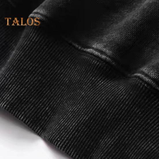 Осень-весна унисекс толстовка с капюшоном большой карман свободный потертый стираный эластичные манжеты и подол скошенные плечи однотонный свободный спортивный топ