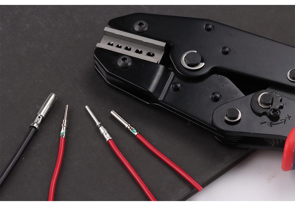 YF-0540 Heavy-Duty Aviation Terminal Crimping Pliers for Harting HEE Male/Female Pins