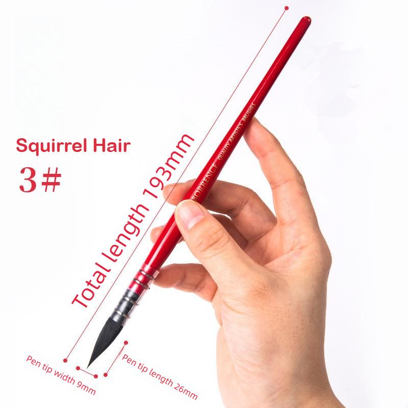 Squirrel Hair Round Head Pointed Mop Brush Watercolor Paint Brushes Gouache Brush Pen Art Hook Line Pen For School Art Supplies