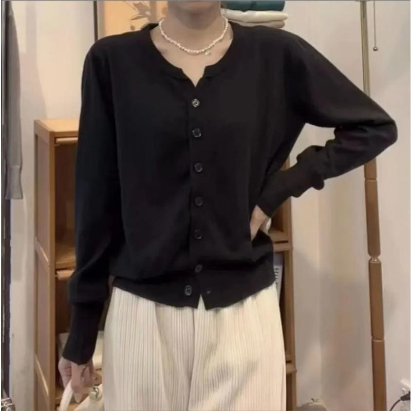 Fashion Women's Thin Fleece Knit Loose Short Cashmere Sweater Round Neck Warm Korean Casual Female Sweater Top Cloting