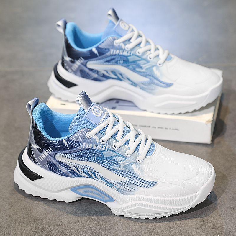 Весенняя мужская обувь 2025 года, новая студенческая спортивная и досуговая молодежная сетчатая универсальная обувь, дышащая обувь для мужчин