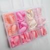 288pcs Solid Color Press On Nails Matte Finish Acrylic Fake Nails Hot Nail Tips  Daily Wear