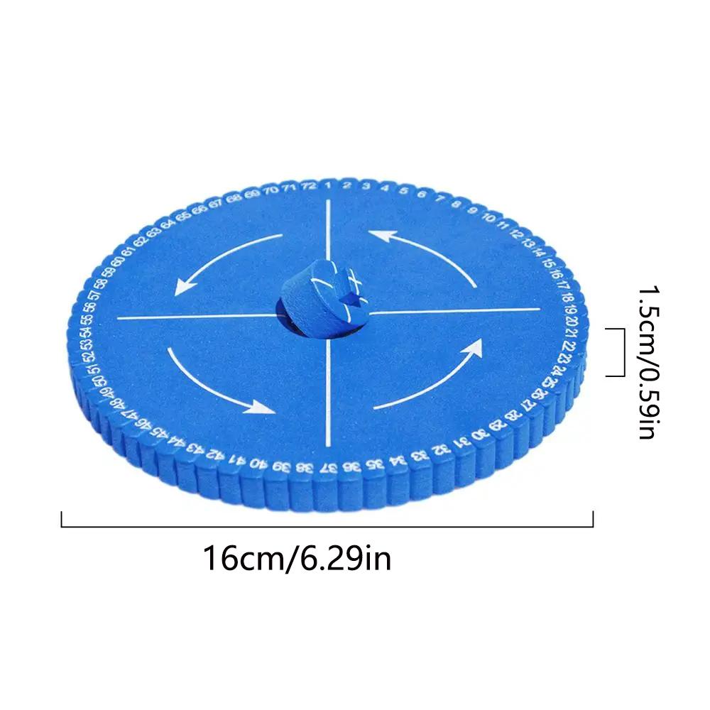 1/4x Round Square Beading Cord Disc Disk Braiding Plate Bracelet Loom Weaving Board DIY Braided Rope Handmade Craft Jewelry Tool