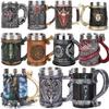 600 мл кружка Viking коллекция 304 нержавеющая сталь вставка смола пивная кружка Danegeld кружка кофе пивные кружки чашка Хэллоуин друзья подарок