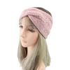 Вязаная повязка на голову из акриловой исландской шерсти, перекрестная защита ушей, головной убор, средство для мытья лица, аксессуары для волос, диагональная, толстая шерстяная повязка на голову.