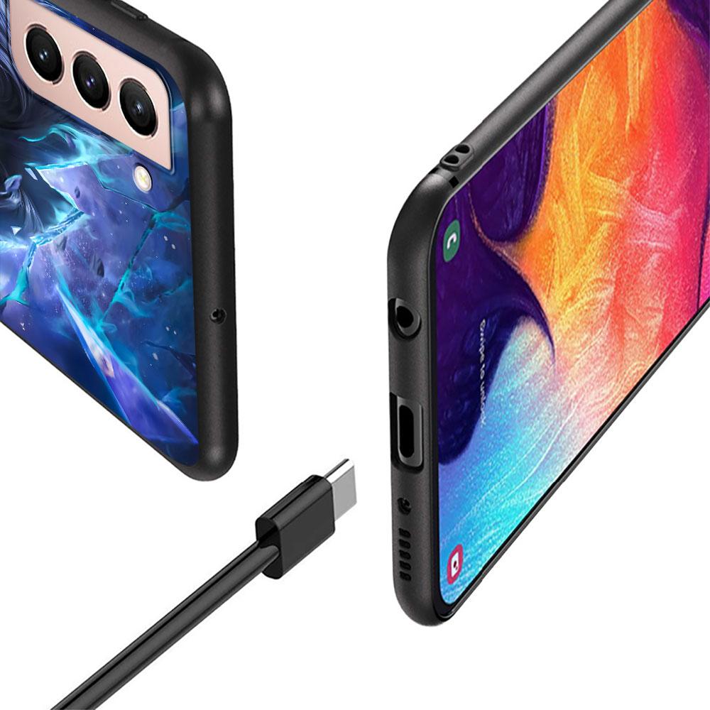Jade Dynasty Case for Samsung Galaxy S23 S10e S10 S21 FE S22 S9 S24 Ultra S20 Plus Soft Black TPU Phone Cover Bumper